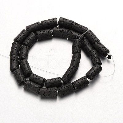 Synthetic Lava Rock Bead Strands G-N0118-18-1