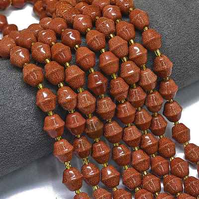 Synthetic Goldstone Beads Strands G-K389-D06-01-1