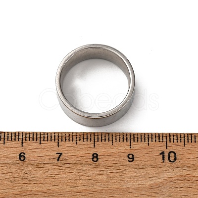 201 Stainless Steel Wide Band Finger Rings RJEW-K252-02F-P-1