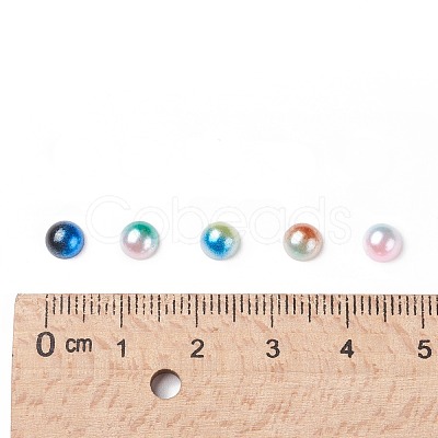 Imitation Pearl Acrylic Cabochons OACR-R063-5mm-M-1