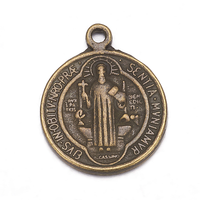 Tibetan Style Alloy Pendants TIBEB-A9489-AB-FF-1