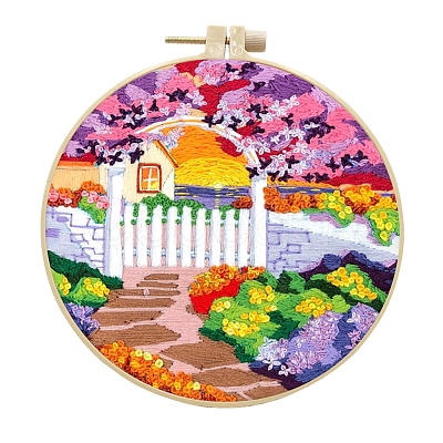 DIY Landscape Pattern Embroidery Kits for Beginners PW-WG2F1F8-01-1