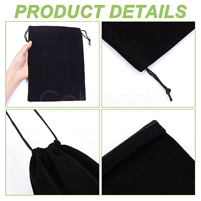 Velvet Packing Pouches Drawstring Bags ABAG-WH0046-30B-1