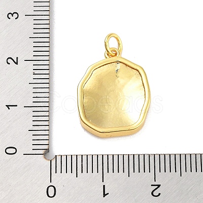 Real 18K Gold Plated Rack Plating Brass Enamel Pendants KK-M293-29G-02-1