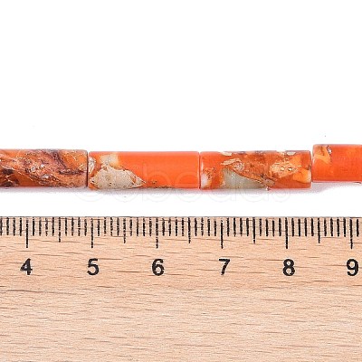 Dyed Synthetic Imperial Jasper Beads Strands G-P529-D01-A04-1