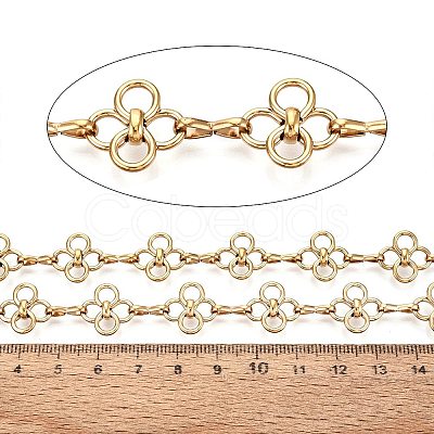 304 Stainless Steel Clover Link Chains CHS-Q009-18G-1