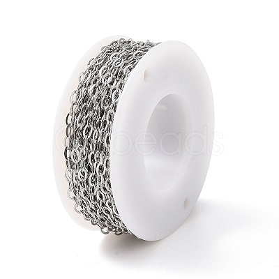 Tarnish Resistant 304 Stainless Steel Cable Chains CHS-C002-03P-04-1