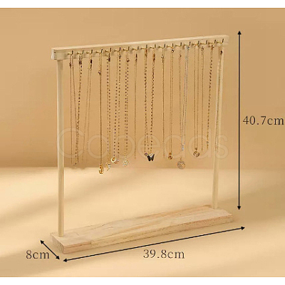 Wooden Necklace Display Stands PW-WG23656-03-1