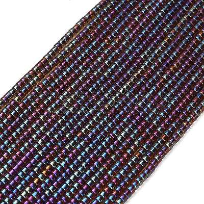 Electroplate Glass Beads Strands GL-CBAA615-01H-1