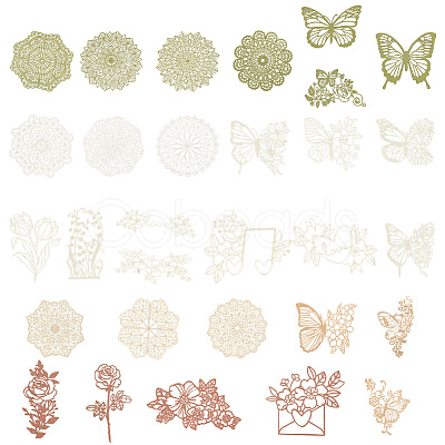 3 Sets 3 Styles Vintage Lace Cut Scrapbook Paper Pads DIY-GF0011-40-1