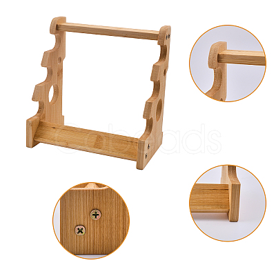 3-Tier Wooden Flute Holder ODIS-WH0030-09-1