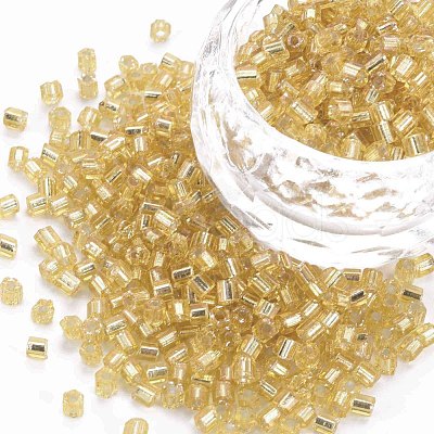 8/0 Glass Bugle Beads SEED-S032-07A-22B-1