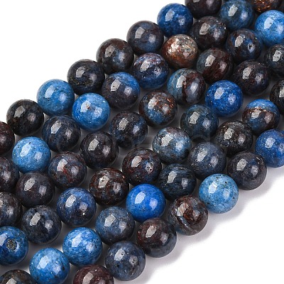 Natural Blue Opal Beads Strands X-G-H045-A02-8MM-1