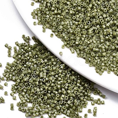 11/0 Grade A Baking Paint Glass Seed Beads SEED-S030-1037-1