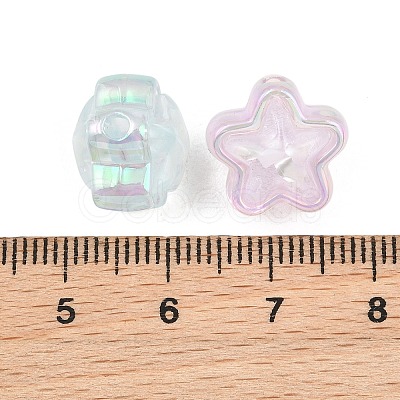 UV Plating Transparent Acrylic Beads AC-CBA15BB-06-1