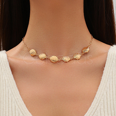 Ocean Alloy Link Chain Necklaces for Women FS-WGB71D7-03-1