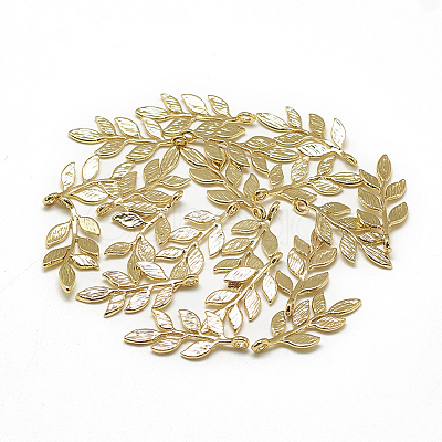 Brass Pendants X-KK-T032-098G-1