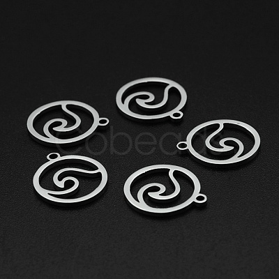 Non-Tarnish 201 Stainless Steel Charms STAS-N090-LA002-1