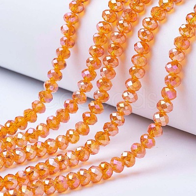 Electroplate Glass Beads Strands LS-EGLA-A034-T8mm-B16-1