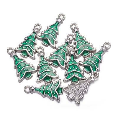 Alloy Enamel Pendants EAP0307Y-1