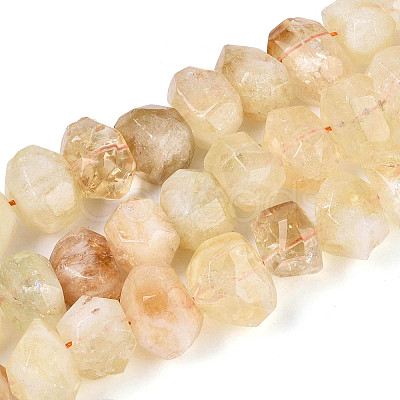 Natural Citrine(Heated) Beads Strands G-N347-18A-03-1