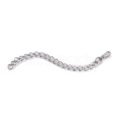 Tarnish Resistant Stainless Steel Chain Extender X-STAS-D037-1