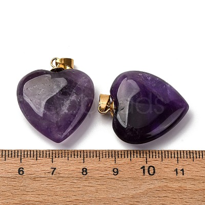 Natural Amethyst Pendants G-G287-01G-10-1