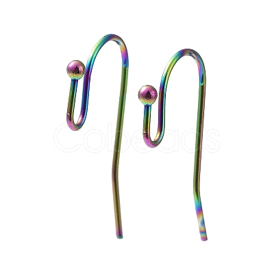 Ion Plating(IP) 316 Stainless Steel Earring Hooks STAS-E145-09M-1