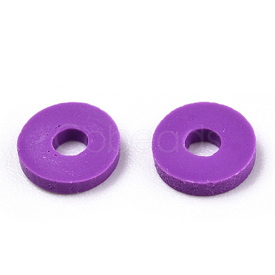 Handmade Polymer Clay Bead Strands CLAY-T002-6mm-54-1
