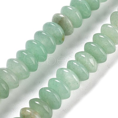 Natural Green Aventurine Beads Strands G-P559-A13-02-1