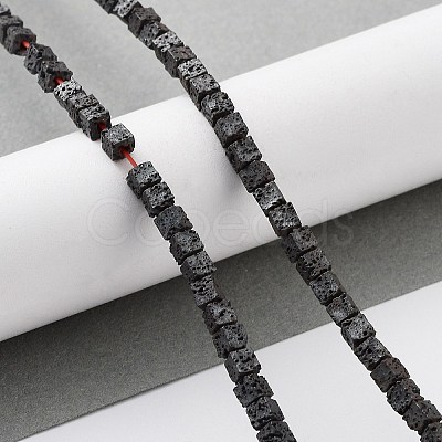 Natural Lava Rock Beads Strands G-H303-C02-1