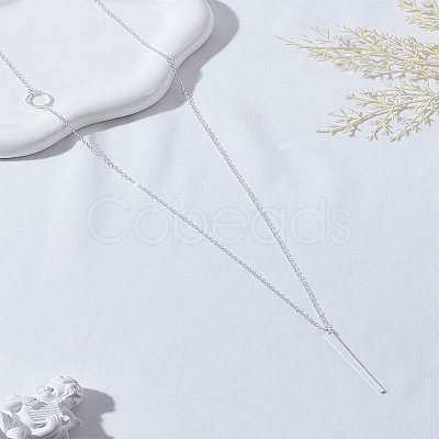 1Pc Zinc Alloy Rectangle Pendant Necklaces NJEW-LP0009-39-1