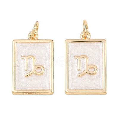Brass Enamel Pendants KK-CBA62C2-01H-1