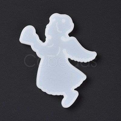 Angel with Heart Pendant Silicone Molds DIY-K051-28-1