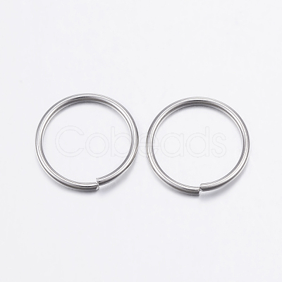 Tarnish Resistant 304 Stainless Steel Open Jump Rings STAS-P151-05-1