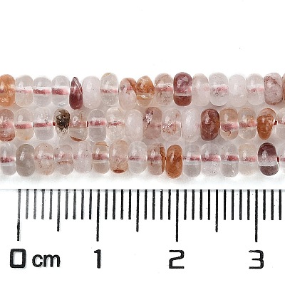 Natural Red Hematoid Quartz/Ferruginous Quartz Beads Strands X-G-H292-A07-01-1