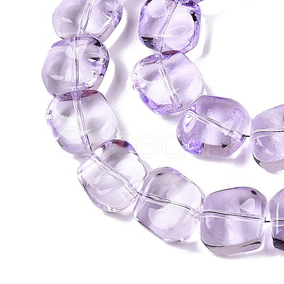 Electroplate Glass Beads Strands EGLA-N012-07H-1