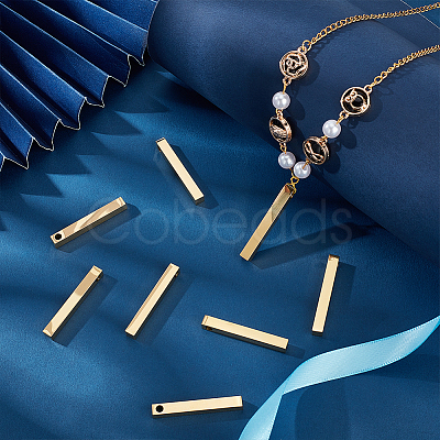 8Pcs 304 Stainless Steel Polished Pendant STAS-UN0055-98-1