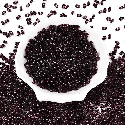 Picasso Spray Painted Glass Seed Beads SEED-T006-04-22-1