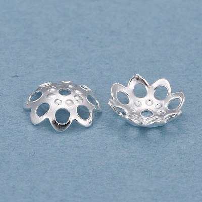 Brass Multi-Petal Bead Caps KK-K253-17S-1