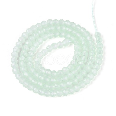 Imitation Jade Glass Beads Strands GLAA-T028-3mm-11G-1