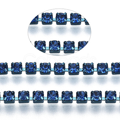 Electrophoresis Brass Rhinestone Strass Chains X1-CHC-Q009-SS6.5-B11-1