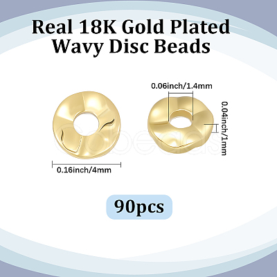 90Pcs Brass Beads KK-BBC0025-87A-1