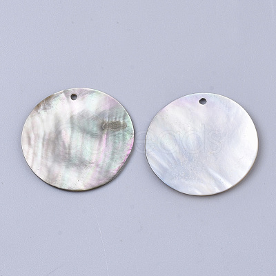 Black Lip Shell Pendants SSHEL-S251-36E-1