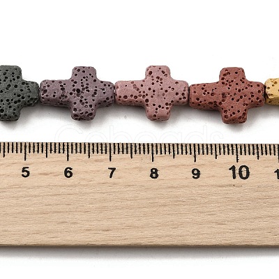 Natural Lava Rock Beads Strands G-L498-E01-01A-1
