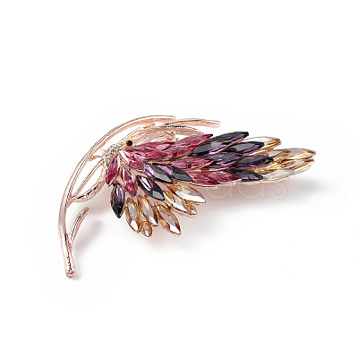 Rhinestone Butterfly Brooch Pin JEWB-P016-03LG-03-1