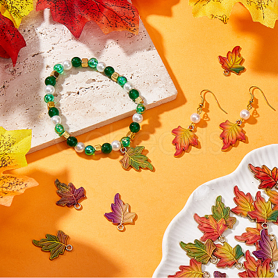 30Pcs Alloy Printed Pendants FIND-SC0012-40-1