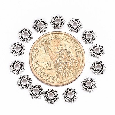 Tibetan Style Bead Caps LS-LFH10352Y-NF-1