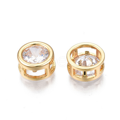 Brass Clear Cubic Zirconia Multi-Strand Links KK-N233-151-1