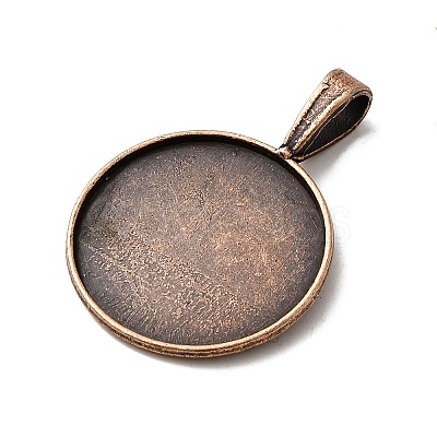 Tibetan Style Alloy Pendant Cabochon Settings TIBEP-20474-M-LF-1